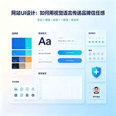 常德建站-网站UI设计：如何用视觉语言传递品牌信任感